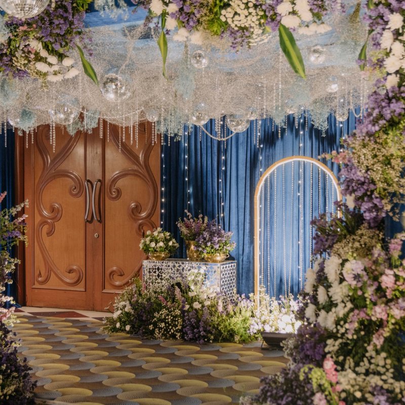 A pastel pre-wedding celebration set up by Ekaa